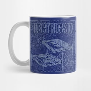 Electric Six Technical Drawing Mug